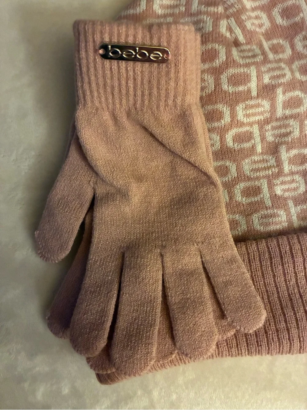 Bebe Hat & Glove Set